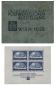Preview: ANK 555 A "WIPA Block" WITH ENVELOPE 1933, 4 × 50+50 Groschen violet-blue