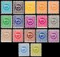Preview: ANK 0697-0713 Posthorn 1945 complete set