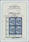 Preview: ANK 1601b Österreich 1998 – 50 Schilling „Schönes Österreich“ blaugrau – postfrischer Eckrand-4er-Block mit Symbolzahlen und Attest