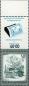Preview: 2 postage stamps with Allongen above and imprint "Logo"