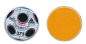 Preview: ANK 2750b round stamp "UEFA EURO 2008 - Adidas" with brown-yellow backing foil on the reverse side