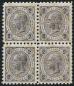 Preview: ANK 085, 86, 87 & 89 Österreich 1901/1902 – Friedl-Zähnungen – 4er-Block-Satz – selten