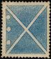 Preview: ANK AUSTRIA, 1858/59 Small blue St. Andrew’s Cross with three plate dots on the left