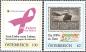 Preview: 2 pers. stamps "Pink Ribbon" and "Schiff"