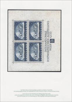 ANK 555 A "WIPA Block" WITH COVER 1933, 4 pieces of 50 + 50 Gr. violet-blue