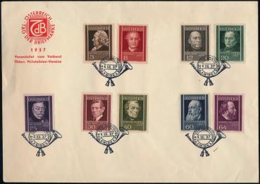 First day of issue with "Austrian Physicians"- Stamp Day
