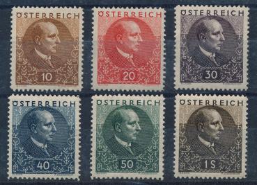 ANK 0512–517 “Wilhelm Miklas” – Federal President from 1928–1938