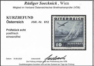 Preview: ANK 0612 Airmail 1935, value 10 Schilling