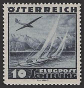 ANK 0612 Airmail 1935, value 10 Schilling