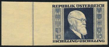 ANK 780 B - 783 B "Renner Satz aus Kleinbogen" 1946 jeweils geschnitten auf Japanpapier