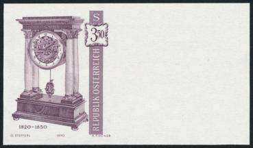 ANK 1374-1376 Ph U "Alte Uhren" ungezähnte postfrische Phasendrucke