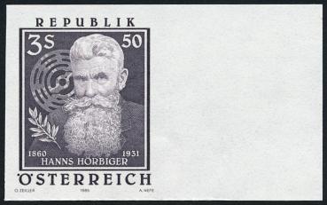 ANK 1863 Ph Phasendrucke "125. Geb. Hans Hörbiger" 1985 ungezähnt