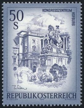 ANK 1601b Österreich 1998 – 50 Schilling „Schönes Österreich“ blaugrau – postfrisch mit Foto-Kurzbefund