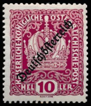 ANK 0228-0242. 1918/19 German Austria Heller values
