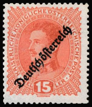 ANK 0228-0242. 1918/19 German Austria Heller values