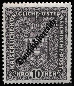 ANK 0243-0246.1919 German-Austrian crown values
