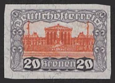 ANK 0339 P 20 Kronen ungezähnt (*)