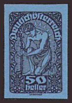 ANK 271 PU III 1919/20 50 Heller Freimarke