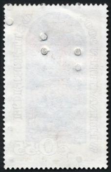ANK 2487 "Christmas 2003" test stamp with Swarovski crystals in 3 vertical rows