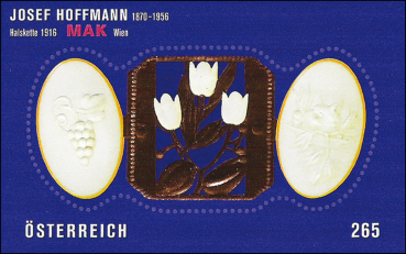 ANK 2711 Österreich 2007 – Block 44 „Josef Hoffmann“ – Innovative Briefmarke – postfrisch