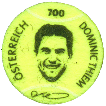 ANK 3630 Österreich 2021 – „Tennisball – Dominic Thiem“ – aus echtem Tennisballfilz – Innovative Briefmarke – postfrisch