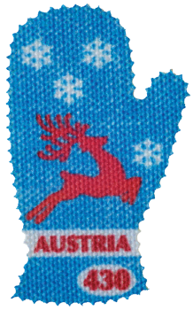 ANK 3632 Österreich 2021 – Fäustling – Selbstklebende Sondermarke aus Canvas-Textilgewebe