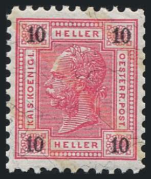 ANK 085, 86, 87 & 89 Österreich 1901/1902 – Friedl-Zähnungen – Satz mit 4 Werten – selten