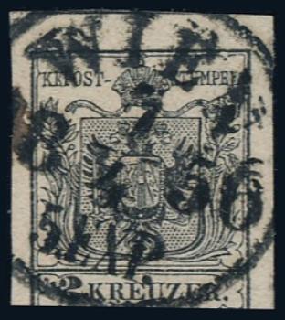 ANK 002 Type M III 2 Kreuzer 1850/54
