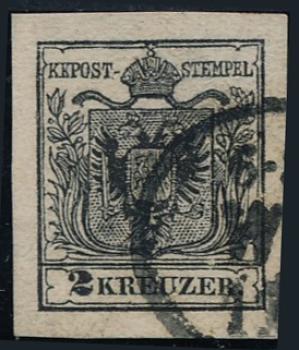 ANK 002 Type M III 2 Kreuzer 1850/54
