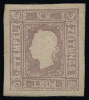 ANK 017 Newspaper Tax Stamp 1858/59