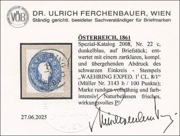 Preview: ANK 022 15 Kreuzer 1861