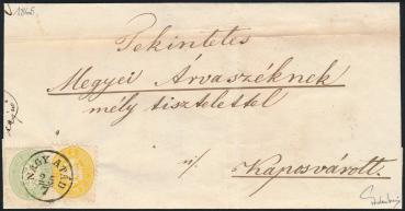 ANK 024 and 025 on cover 1863 + 1864