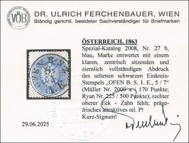 ANK 027 10 Kreuzer 1863