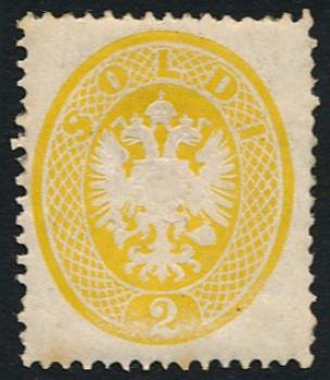 ANK LV 014 a 2 Soldi 1863 postfrisch