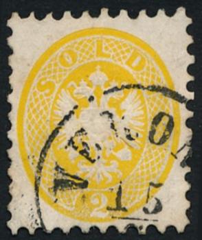 ANK LV 019 2 Soldi 1864 gestempelt