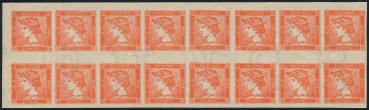 ANK ND 06–09 Österreich – Zeitungsstempel-Neudrucke – 16er-Einheiten mit Wasserzeichen – sehr selten