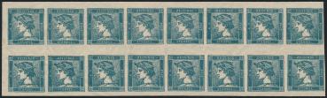 Preview: ANK ND 06–09 Österreich – Zeitungsstempel-Neudrucke – 16er-Einheiten mit Wasserzeichen – sehr selten