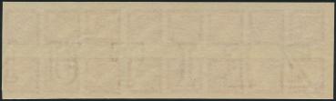 ANK ND 06–09 Österreich – Zeitungsstempel-Neudrucke – 16er-Einheiten mit Wasserzeichen – sehr selten