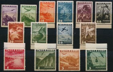 ANK 598-612 1935 Flugpost alle 15 Werte