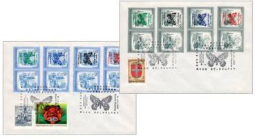 2 envelopes with butterfly print