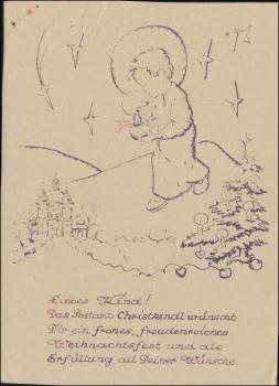 ANK KB 03 Kinderbrief Christkindl Nummer 3 Saison 1953/1954