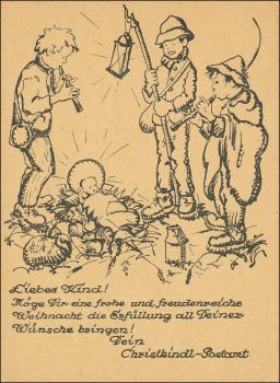 ANK KB 08a Kinderbrief Christkindl Nummer 8a Saison 1956/1957