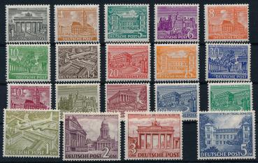 Berlin ANK 042-60 "Berliner Bauten" Freimarkenausgabe 1949 kompletter Satz feinst postfrisch