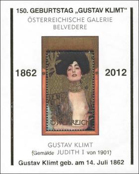 Gustav Klimt with gold print