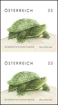 Pair of imperforate mark "turtle"