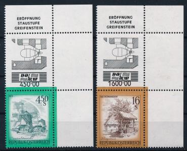 Allongen Staustufe Greifenstein 2 Werte Eckrandstücke rechts oben