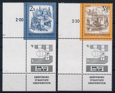 Allongen Staustufe Greifenstein 2 Werte Eckrandstücke unten