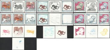 ANK 2146 Ph U – 2148 Ph U Volksbrauchtum und volkskundliche Kostbarkeiten kompletter Satz postfrisch