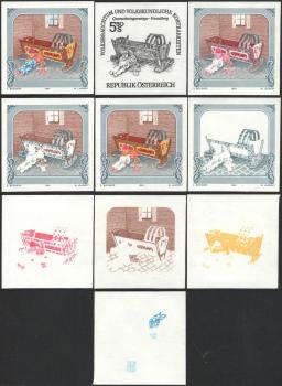 ANK 2146 Ph U – 2148 Ph U Volksbrauchtum und volkskundliche Kostbarkeiten kompletter Satz postfrisch