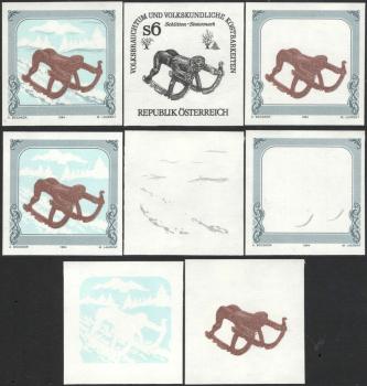 ANK 2146 Ph U – 2148 Ph U Volksbrauchtum und volkskundliche Kostbarkeiten kompletter Satz postfrisch